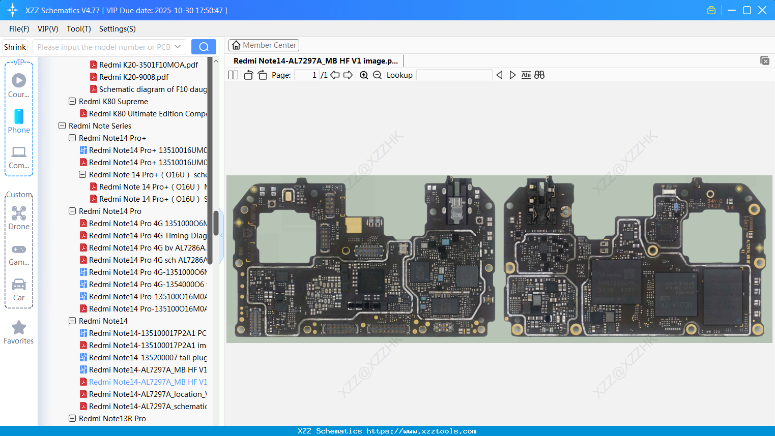 Xiaomi Redmi Note14-AL7297A_MB HF V1 Image